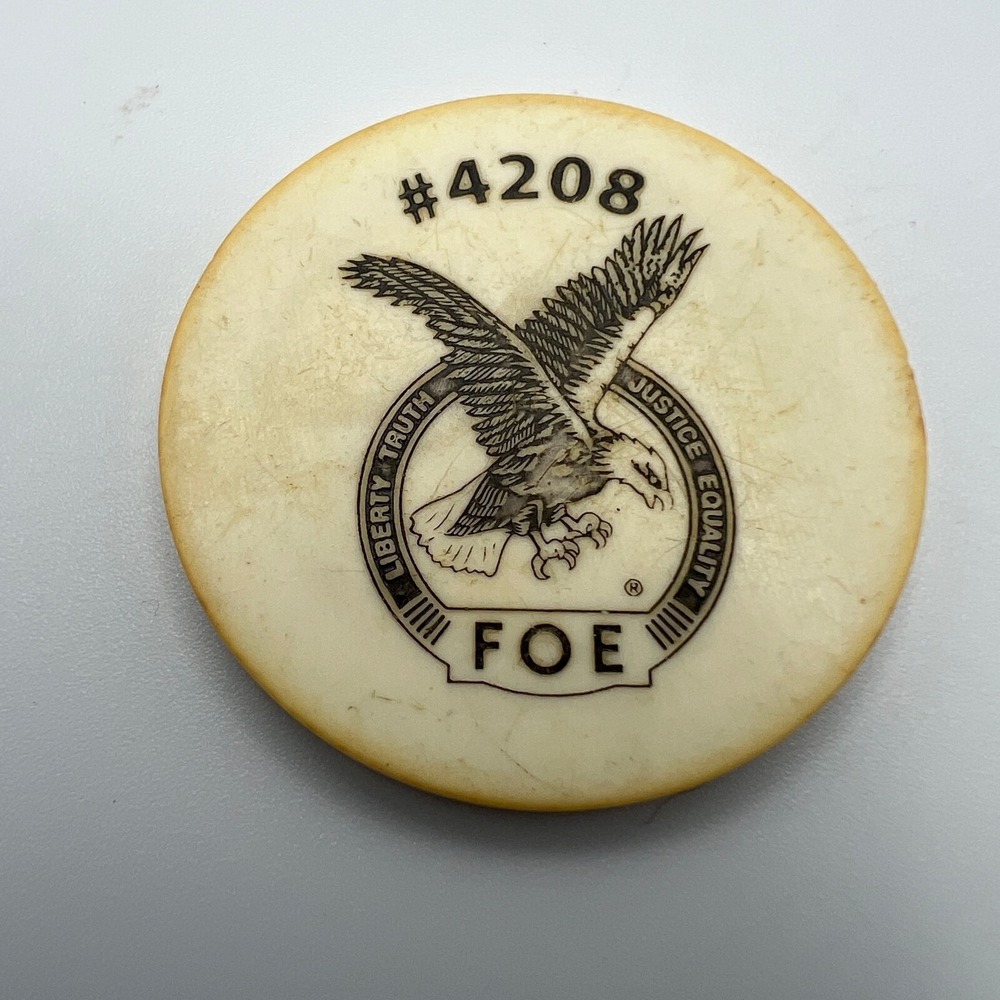 Fraternal Order of Eagles Coin 4208 Acrylic Hudson Florida